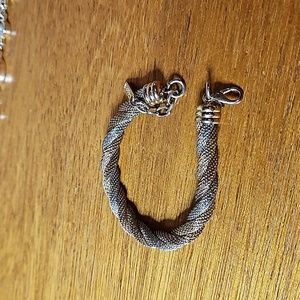 Tri colour twist bracelet